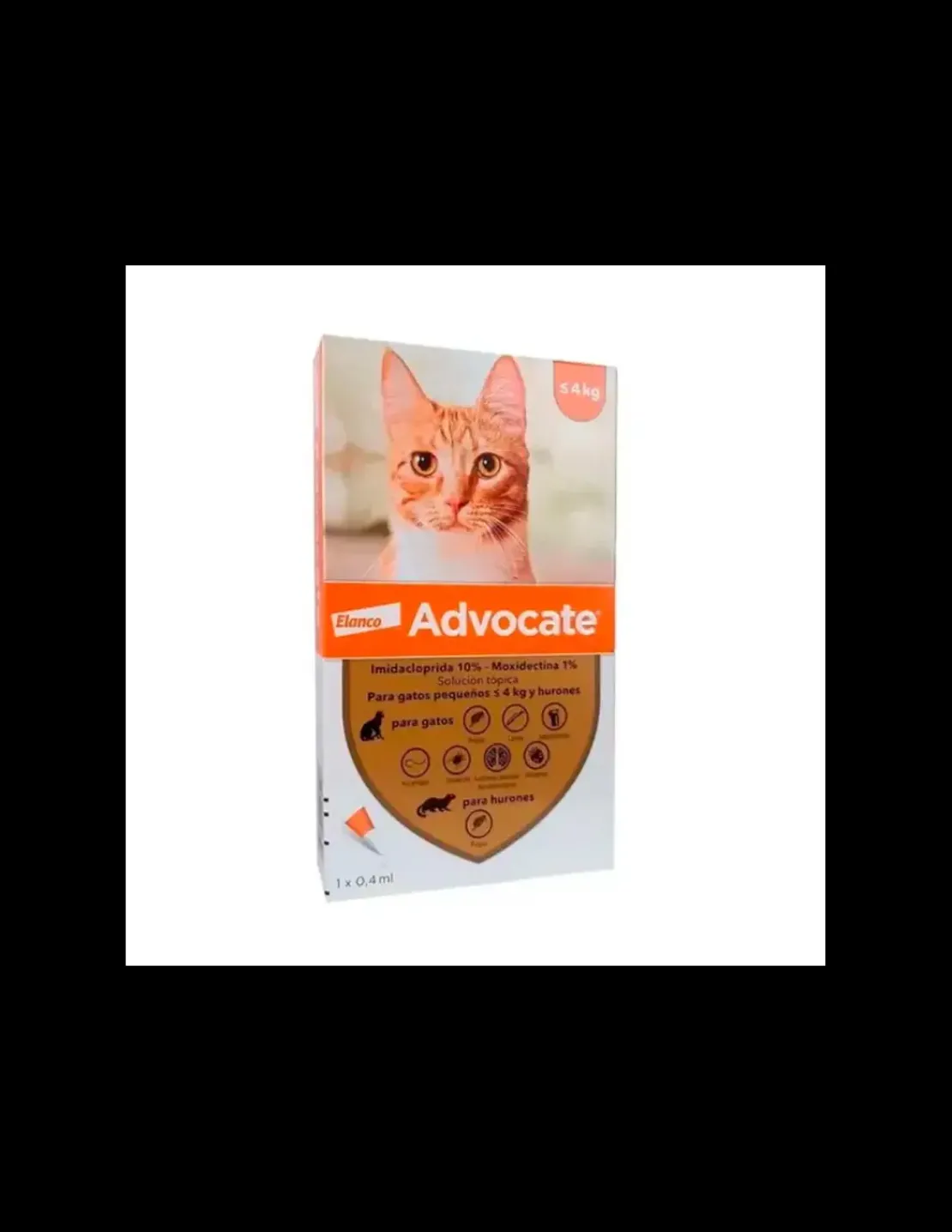 Gatos Hasta 4 kg.*Advocate Clearance