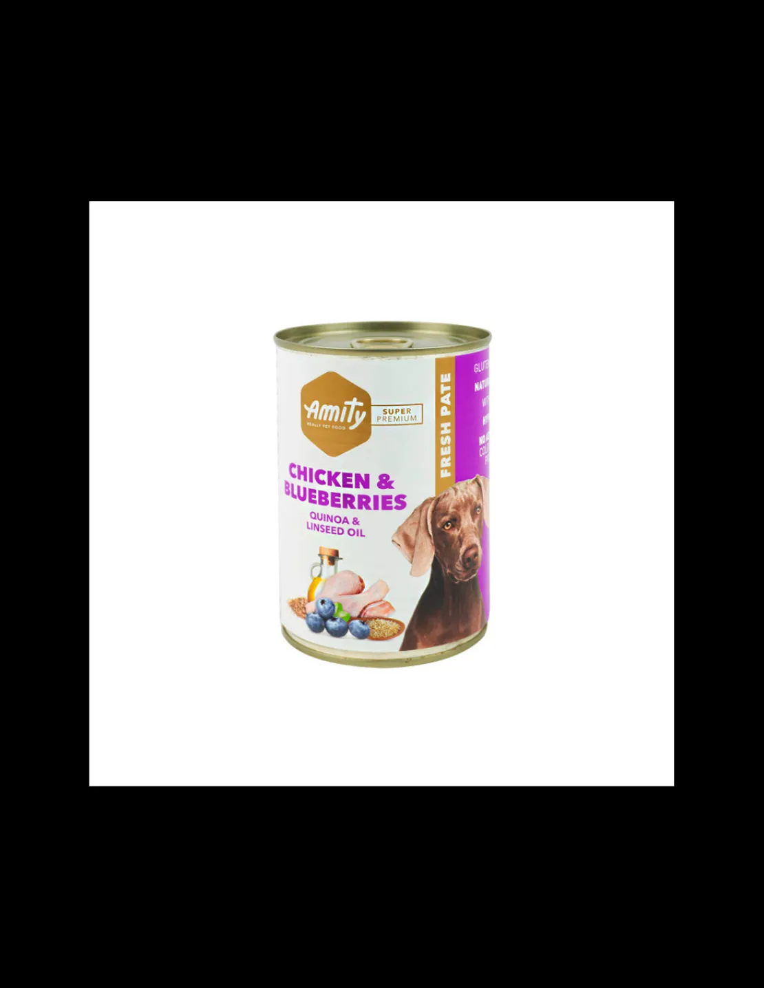 Chicken & Blueberries Perro Lata 400 grs.*Amity Clearance