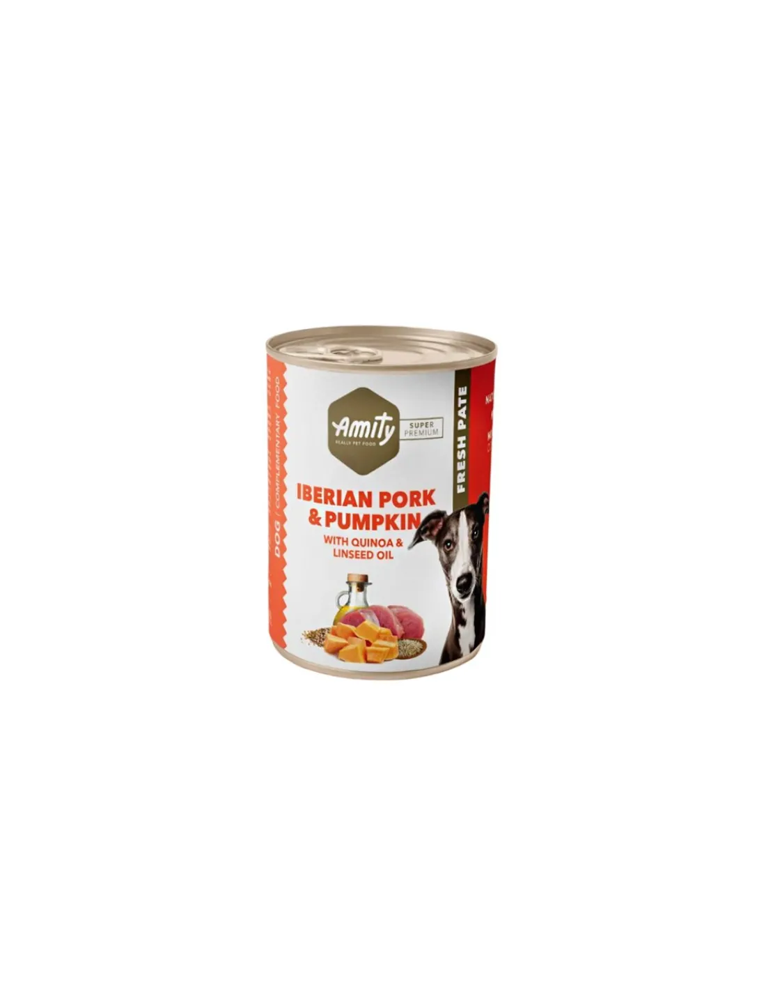 Iberian Pork & Pumpkin Perro Lata 400 grs.*Amity Online