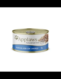 Gato Filete Atun & Cangrejo Lata 70 grs.*Applaws Discount