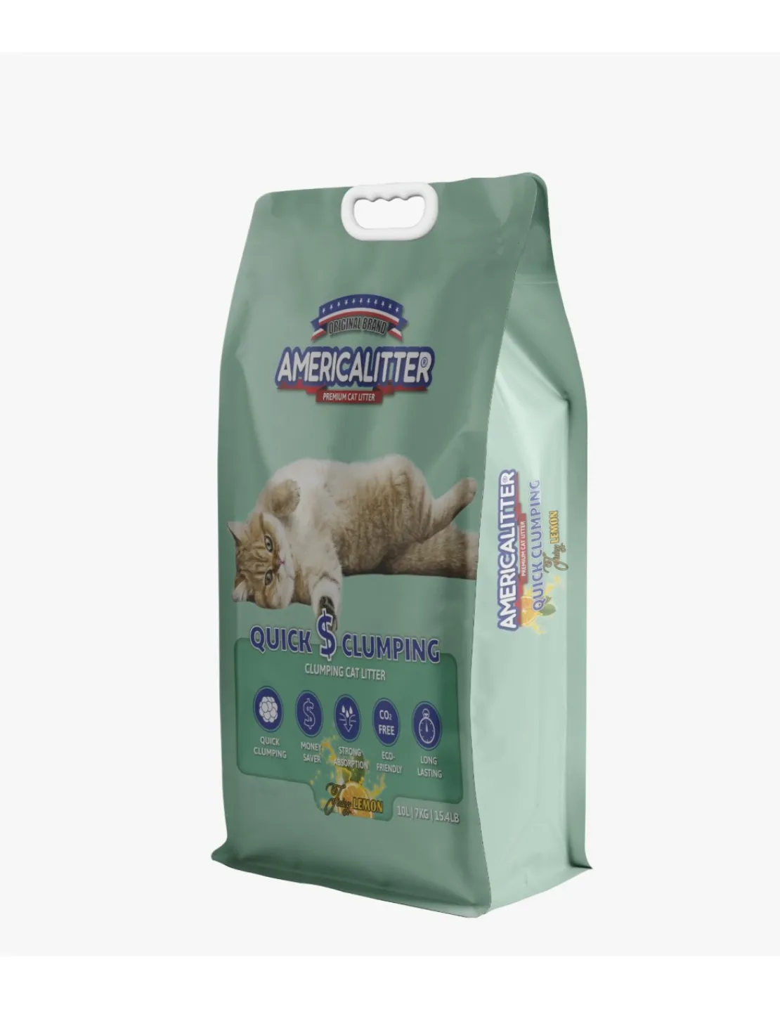 Arena Quick Clumping Limon 7 kg.*America Litter Online