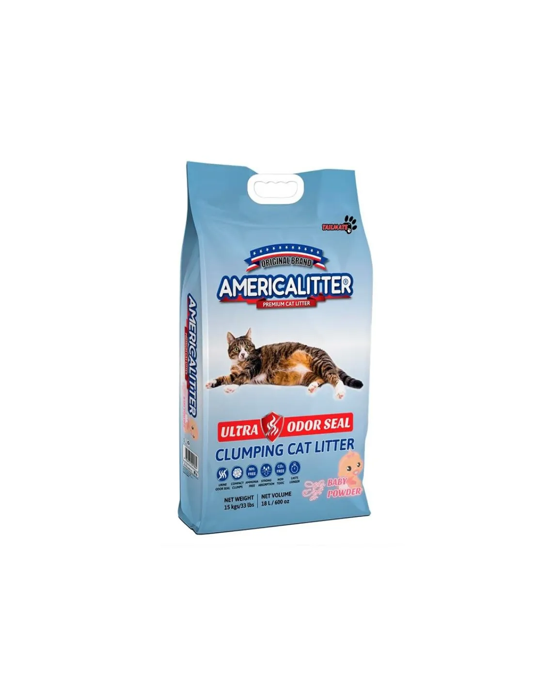 Arena Ultra Odor Seal Baby Powder 7 kg.*America Litter Hot