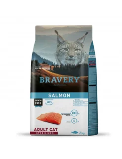 Gato Adulto Esterilizado Salmon 7 kg.*Bravery Best