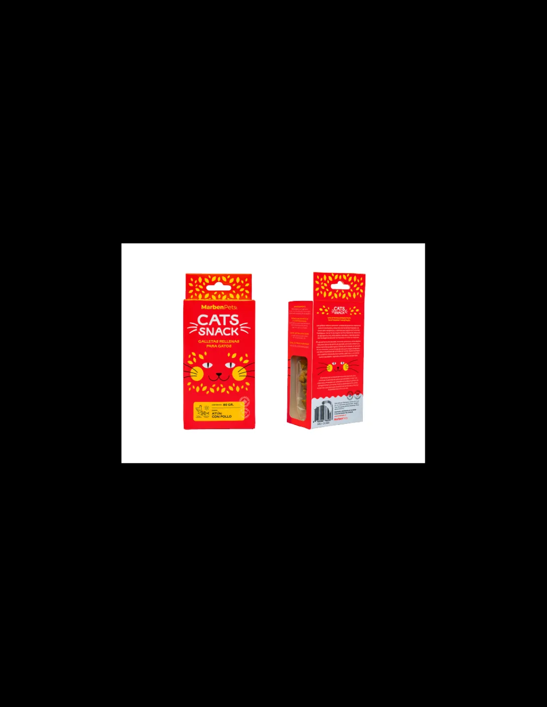 Galletas Rellenas Atun y Pollo 80 grs.*Cats Snack Best