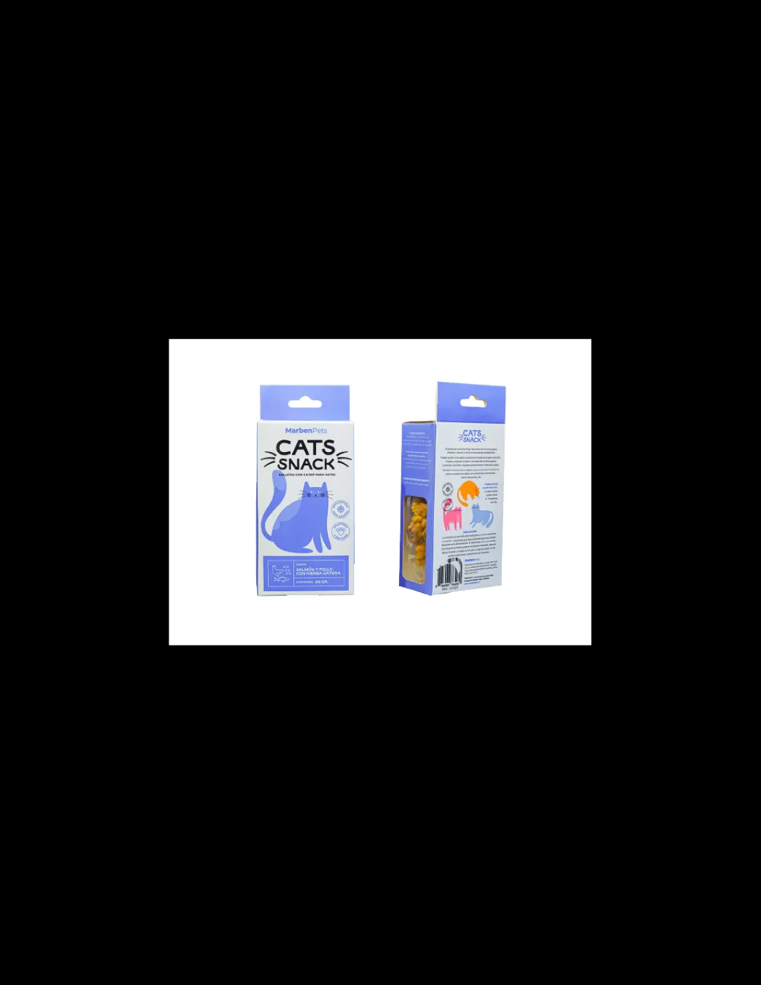 Galletas Salmon Pollo y Hierba Gatera 80 grs.*Cats Snack Online