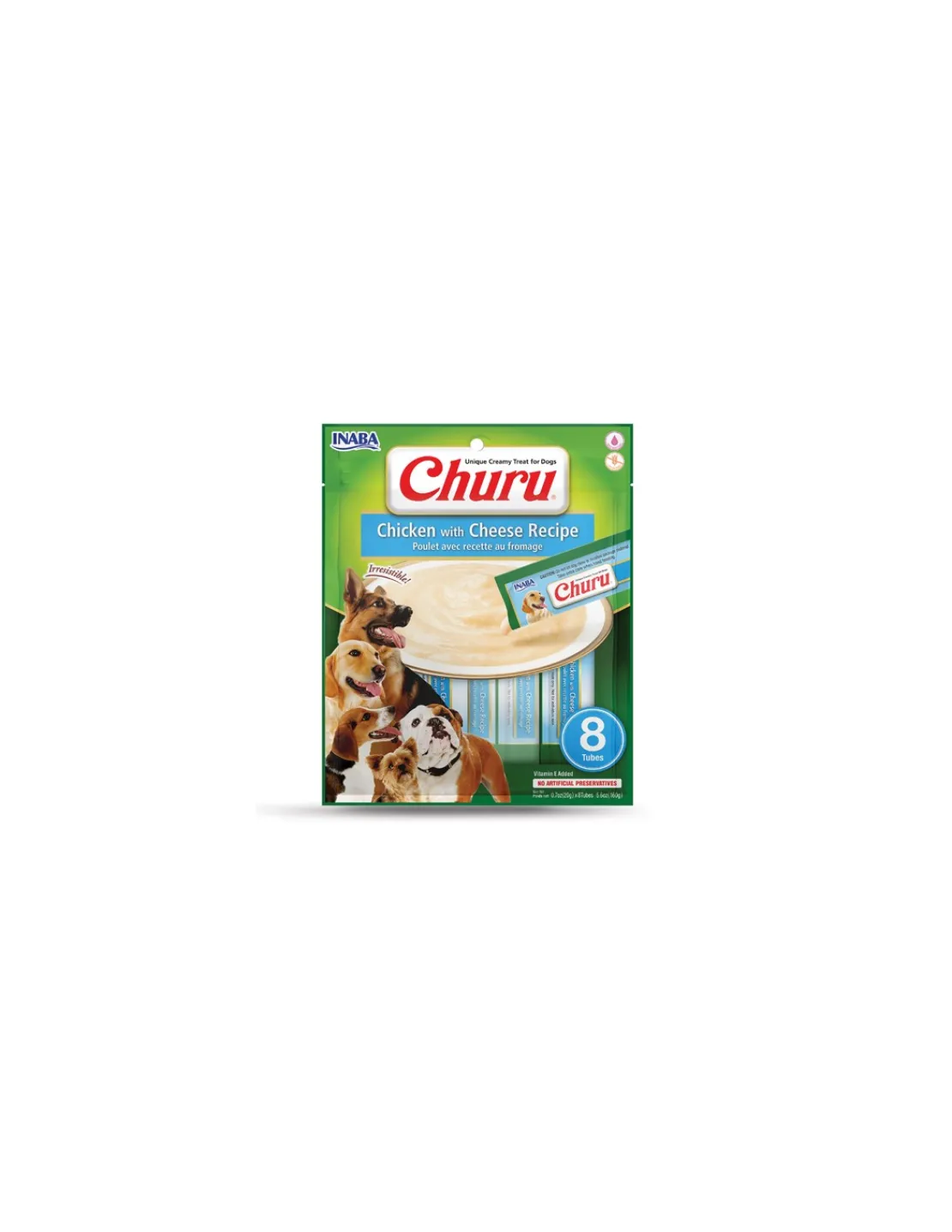 Pollo Queso Perros 8 tubos*Churu Clearance
