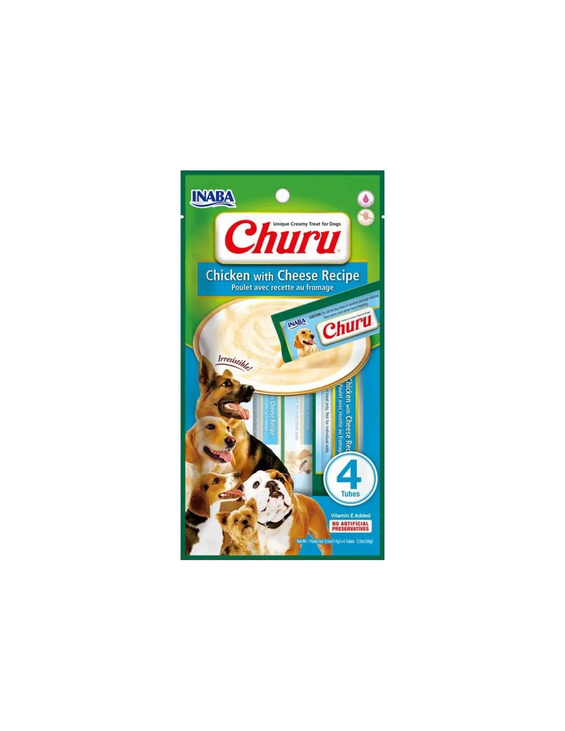 Pollo Queso Perros 4 tubos*Churu Hot