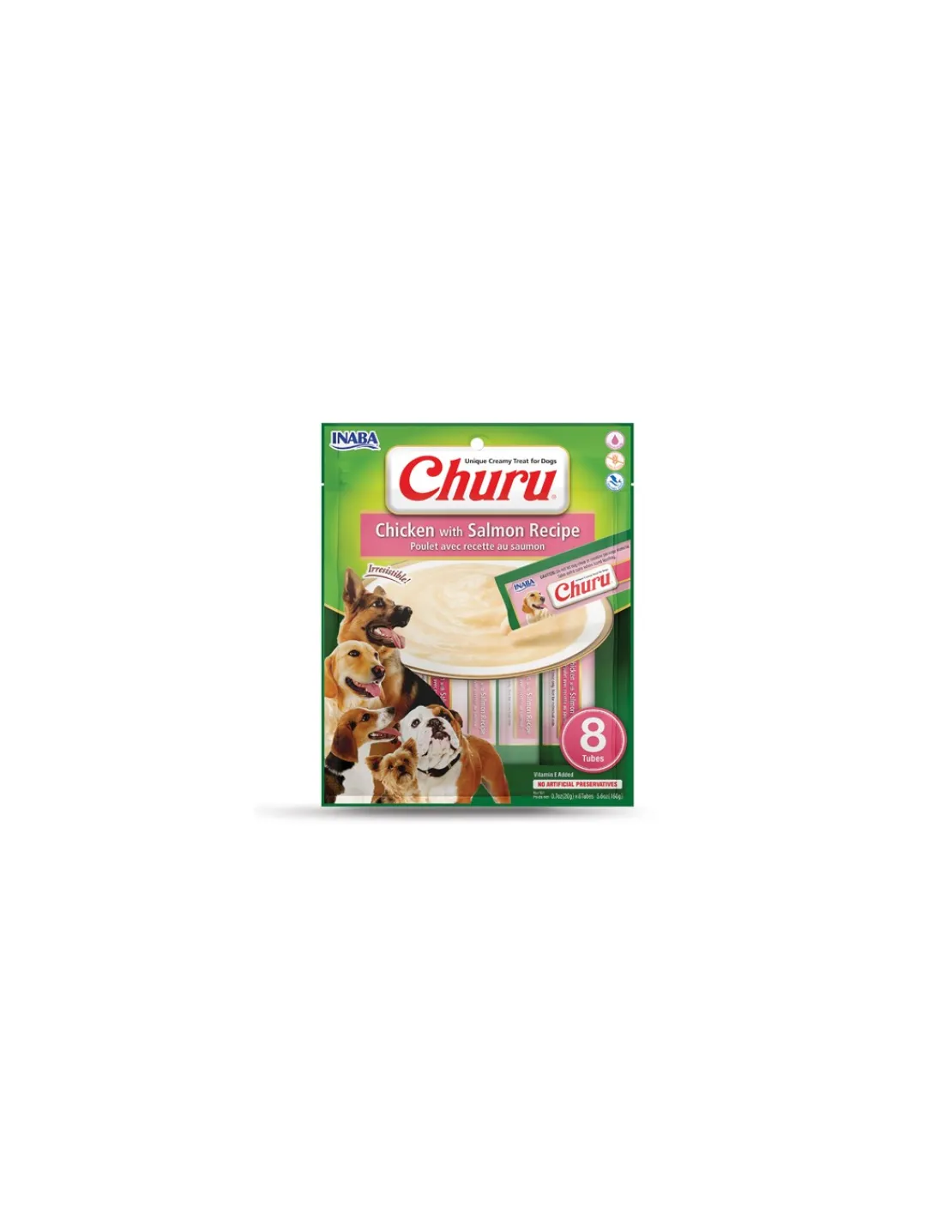 Pollo Salmon Perros 8 tubos*Churu Clearance