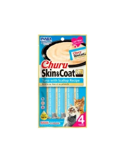 Skin & Coat Atun y Ostiones Gatos 56 grs.*Churu New