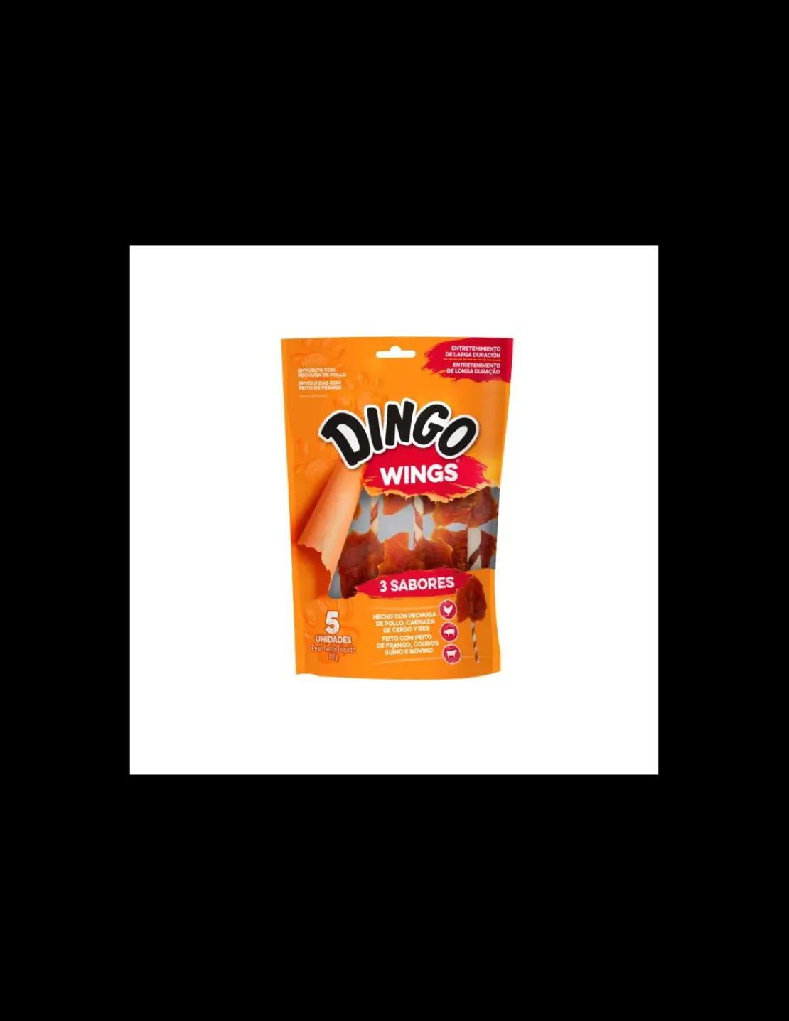 Wings 3 Sabores 5 Unidades*Dingo Clearance