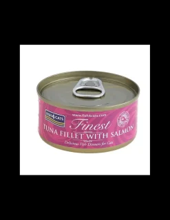 Finest Tuna Fillet With Salmon 70 grs.*Fish4Cats Online