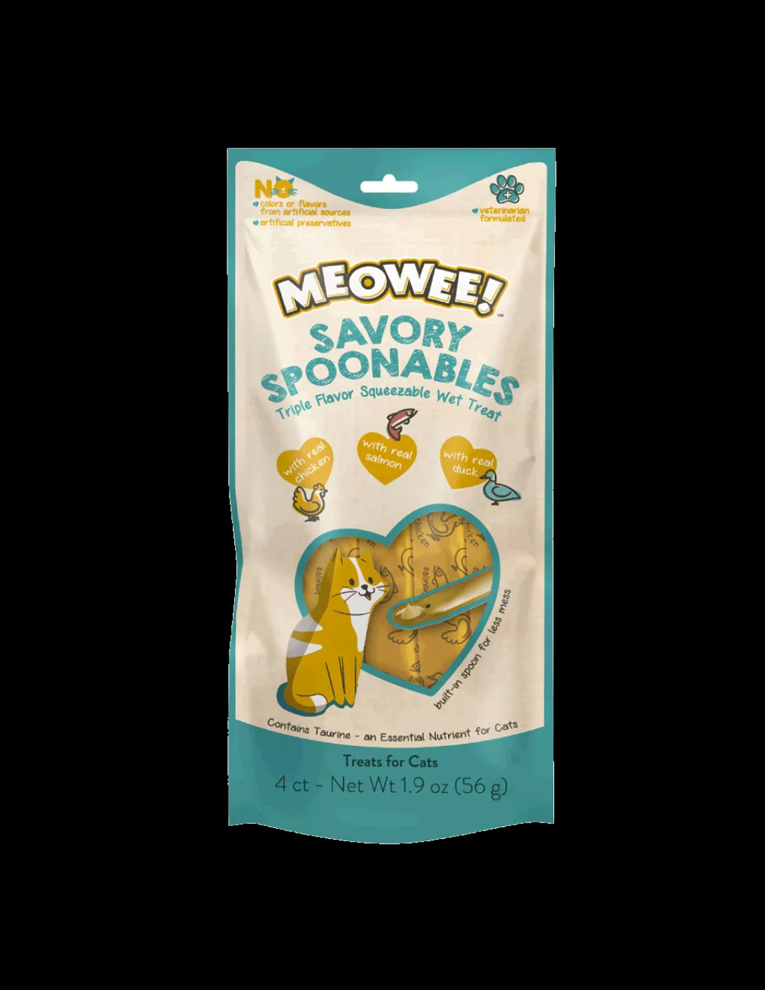 Snack Chicken Salmon & Duck 56 grs.*Meowee Discount