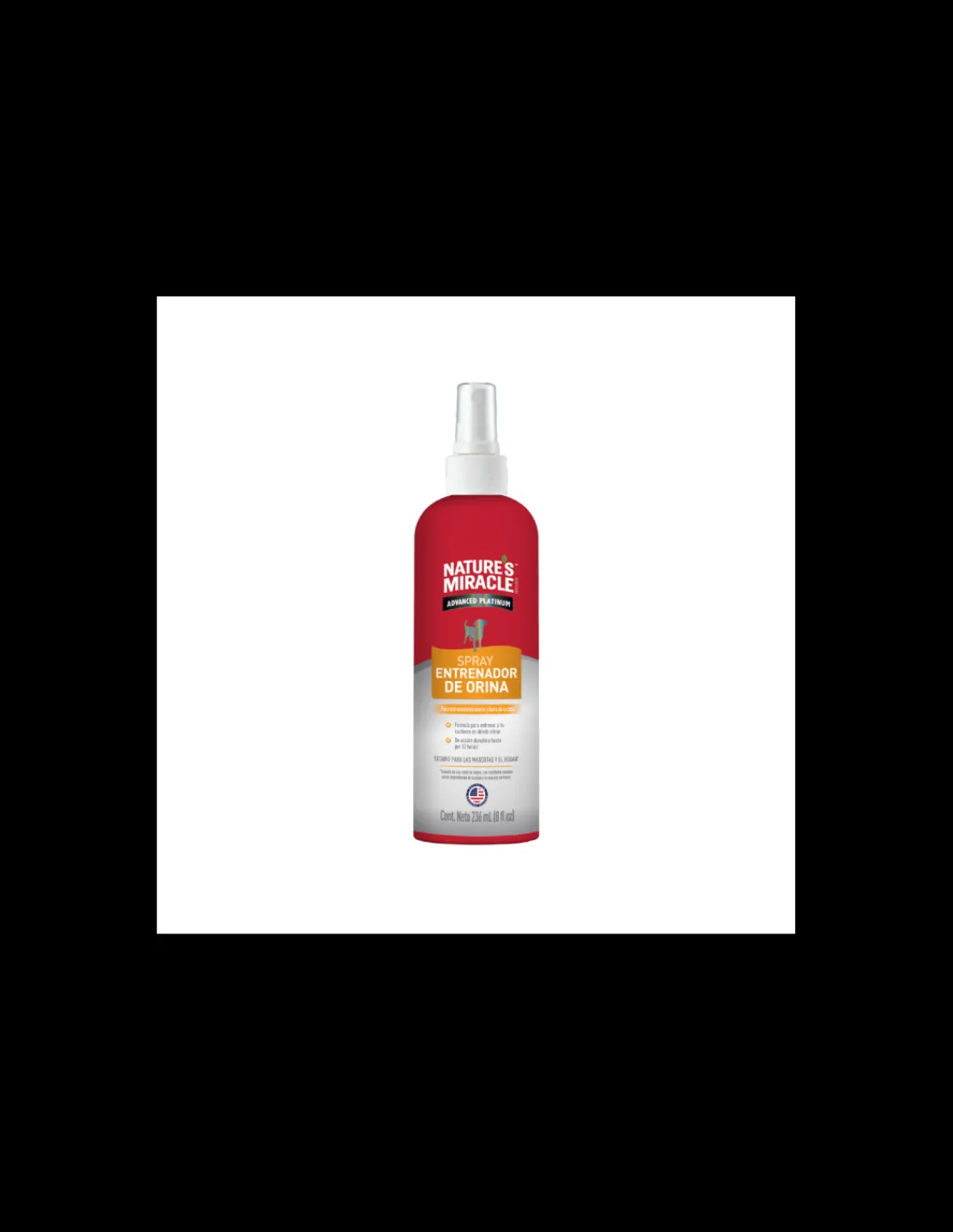 Spray Entrenador de Orina Perros 236 ml.*Natures Miracle Clearance