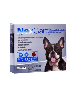 1 Comprimido 4 a 10 kg.*Nexgard Fashion