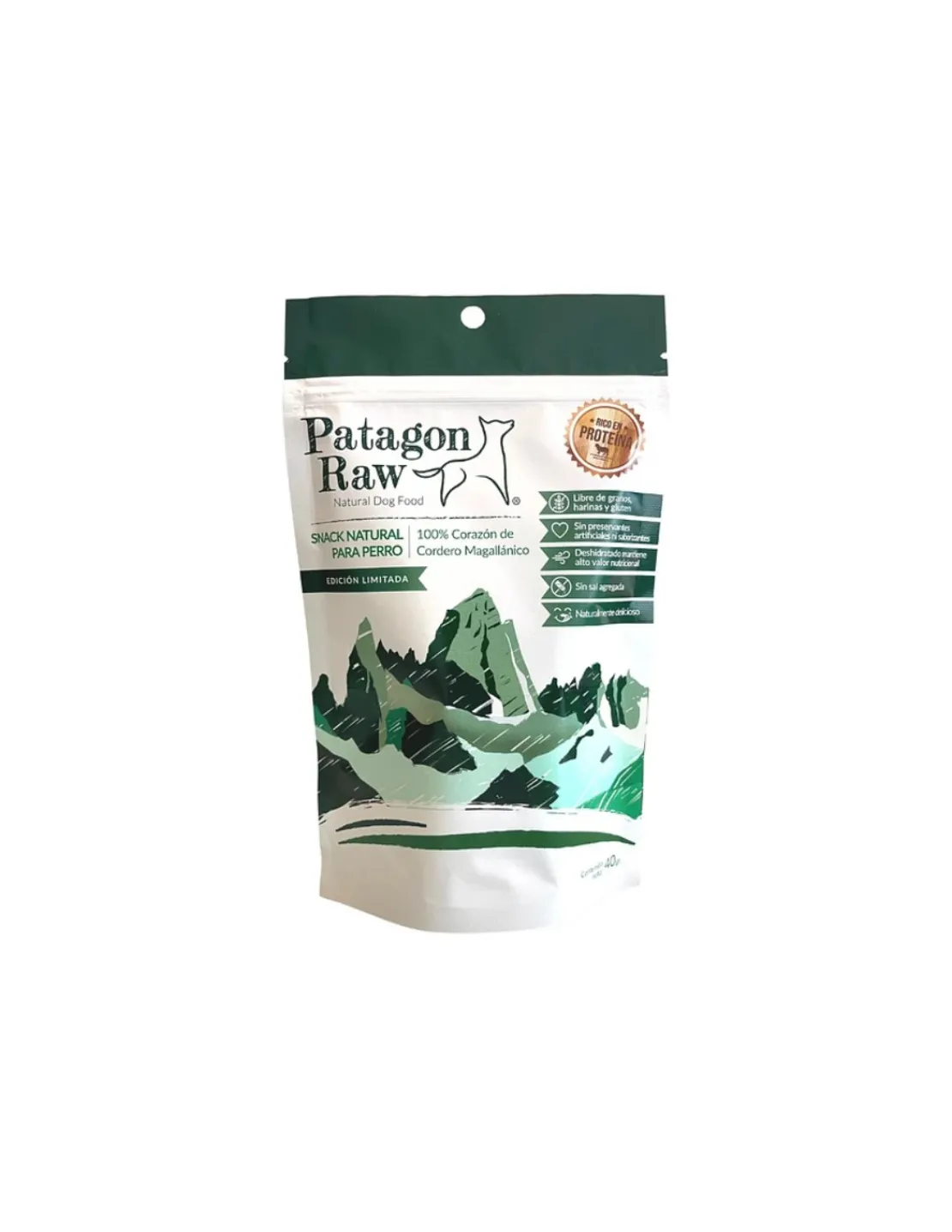 Corazon de Cordero Snack Perro 40 grs.*Patagon Raw Hot