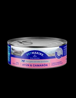 Gato Lata Atun & Camaron 156 grs.*Pet Marine Best