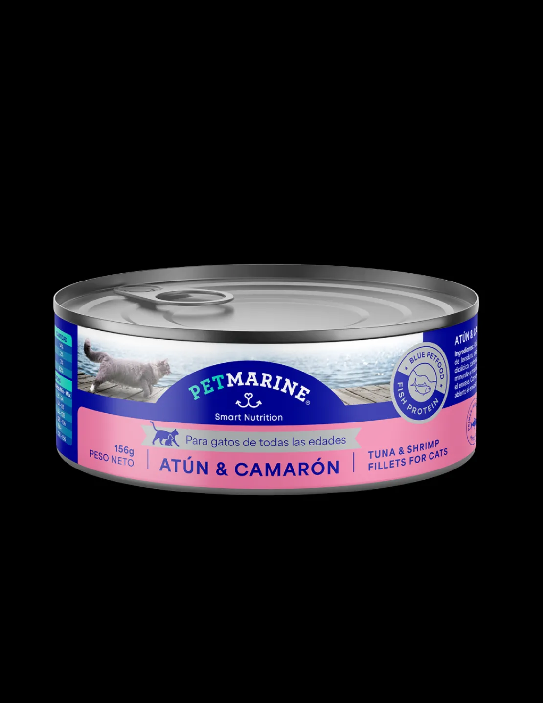 Gato Lata Atun & Camaron 156 grs.*Pet Marine Best