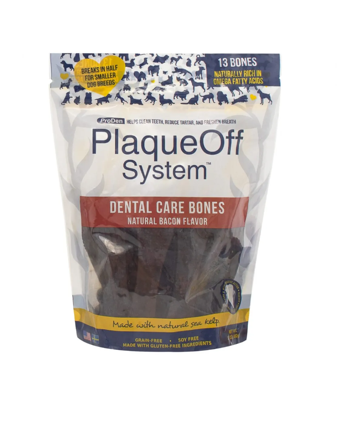 Dental Care Bones Bacon 482 grs.*PlaqueOff Hot