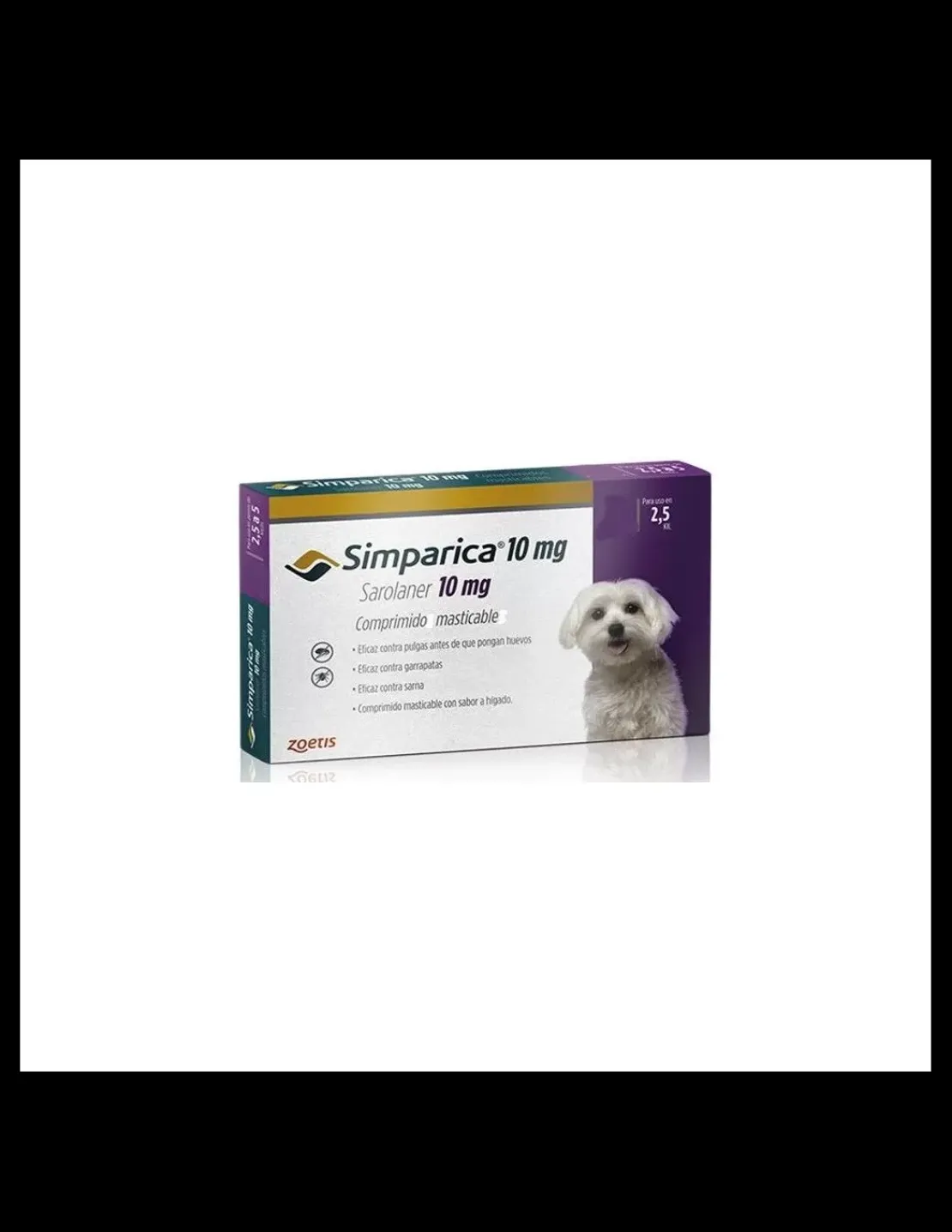 10 mg 2,5 a 5 kg. 1 comprimido*Simparica New