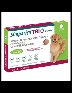 Trio 20 a 40 kg. 1 comprimido*Simparica Discount