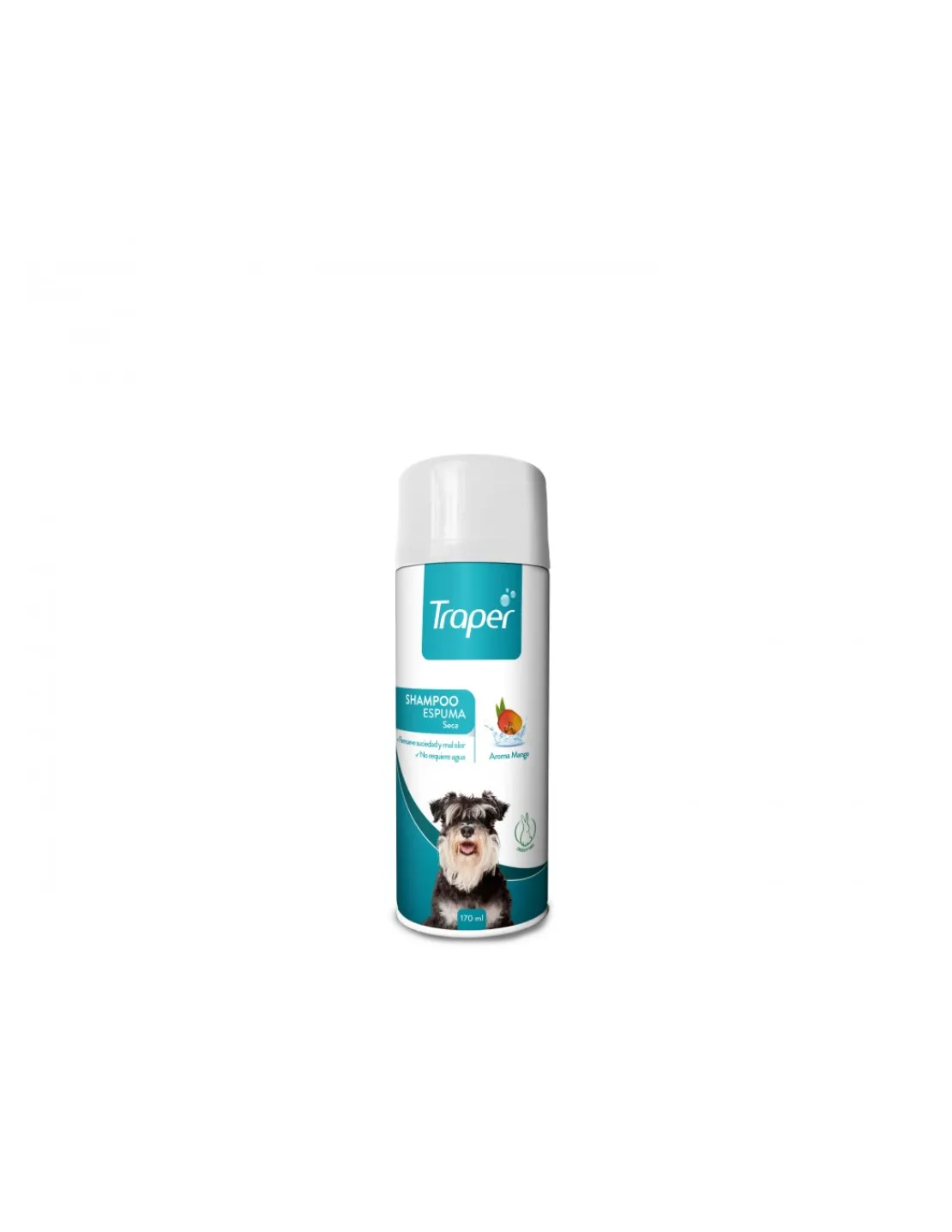 Shampoo Espuma Seca Perros 170 ml.*Traper Clearance