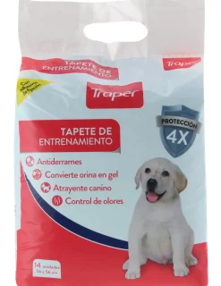 Tapete de Entrenamiento 56 x 56 Sabanilla Pañal 14 unidades.*Traper Hot